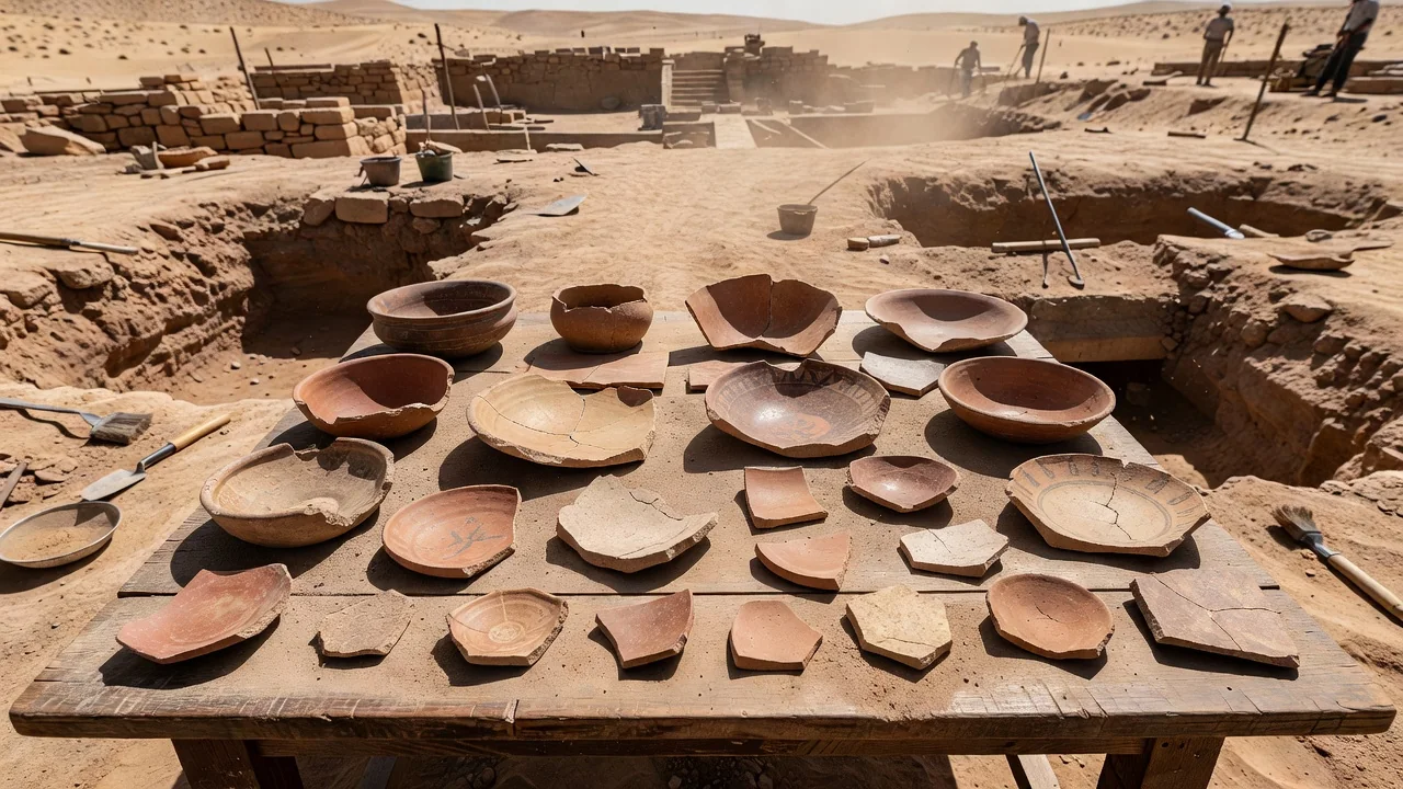 Pottery from the destruction layer at Tel Lachish